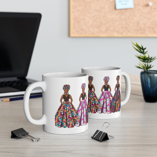 mug for black ladies, gift for african lovers, mug for fashion lovers, ankara mug, kente mug, mug for christmas gift